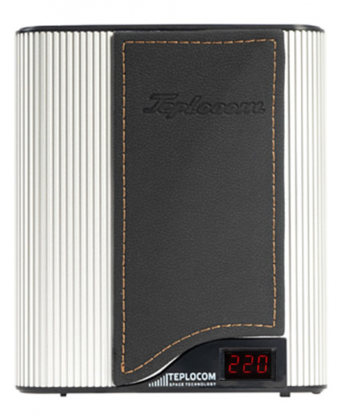 Стабилизатор TEPLOCOM ST-555-И Western silver black стаб 220 В 555 ВА Uвх.145-260В индикация алюм Фото Стабилизатор TEPLOCOM ST-555-И Western silver black стаб 220 В 555 ВА Uвх.145-260В индикация алюм Фото