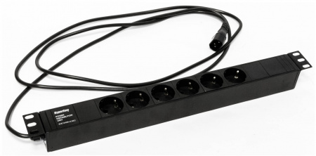Hyperline SHE19-6SH-2.5IEC Блок розеток для 19
