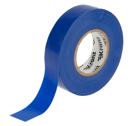 Изолента ПВХ KRANZ профессиональная, 0.18х19 мм, 20 м, синяя  Фото