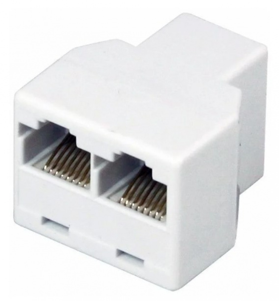 Компьютерный двойник RJ-45(8P-8C) (гнездо - 2 гнезда)  REXANT Фото