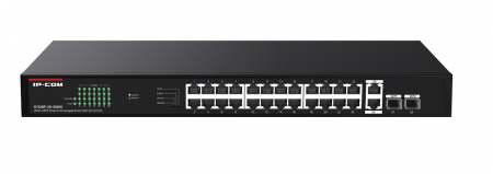G1128P-24-250W Неуправляемый PoE коммутатор с 24 Гигабитными портами PoE и 2 SFP портами Фото