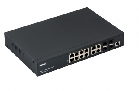 SKAT PoE-M-8G-4G-4S Управляемый PoE-коммутатор уровня L2+  Фото