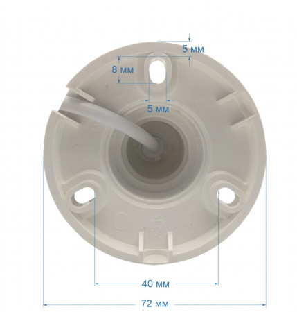 ST-S2501 БЕЛАЯ (2,8mm) 2Mp Уличная купольная IP-камера с ИК подсветкой до 25 м Фото
