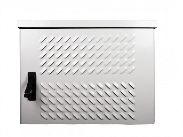 Шкаф уличный всепогодный настенный 9U (Ш600 × Г300), передняя дверь вентилируемая Фото