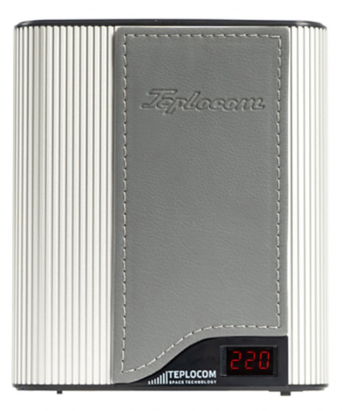 Стабилизатор TEPLOCOM ST-555-И Western silver gray стаб 220 В 555 ВА Uвх.145-260В индикация алюм Фото Стабилизатор TEPLOCOM ST-555-И Western silver gray стаб 220 В 555 ВА Uвх.145-260В индикация алюм Фото