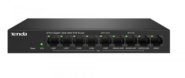 G0-8G-PoE 9-Портовый гигабитный Ethernet-маршрутизатор PoE Фото