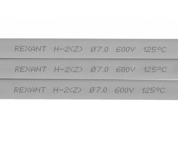 Термоусадочная трубка REXANT 7,0/3,5 мм, серая, упаковка 50 шт. по 1 м Фото Термоусадочная трубка REXANT 7,0/3,5 мм, серая, упаковка 50 шт. по 1 м Фото