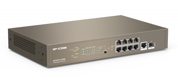 G5310P-8-150W Управляемый PoE коммутатор третьего уровня с 8 портами PoE и 1 SFP портом Фото