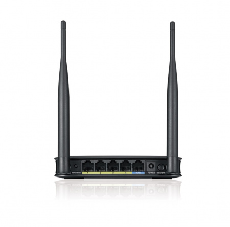 Wi-Fi машрутизатор Zyxel NBG-418N v2, 802.11b/g/n (300 Мбит/с), 1xWAN, 4xLAN (без поддержки L2TP), м Фото