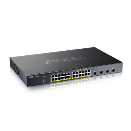 XGS1935-28HP, 28 Port Smart Managed PoE Switch, 24x Gigabit PoE and 4x 10G SFP+, hybrid mode, standa 24-портовый гигабитный Smart L3 Lite PoE коммутатор с 4 аплинками 10G Фото