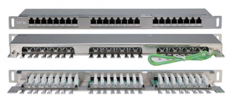 Hyperline PPHD-19-24-8P8C-C5E-SH-110D Патч-панель высокой плотности 19