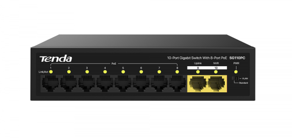 SG110PC 10-портовый гигабитный PoE-коммутатор с 8-портовым PoE Фото