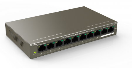 F1110P-8-102W Неуправляемый PoE коммутатор с 8 портами PoE и 2 Гигабитными портами Фото