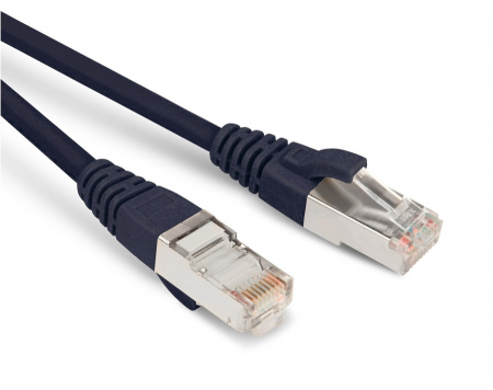 Hyperline PC-LPM-STP-RJ45-RJ45-C5e-0.5M-LSZH-BK Патч-корд F/UTP, экранированный, Cat.5e, LSZH, 0.5 м Фото
