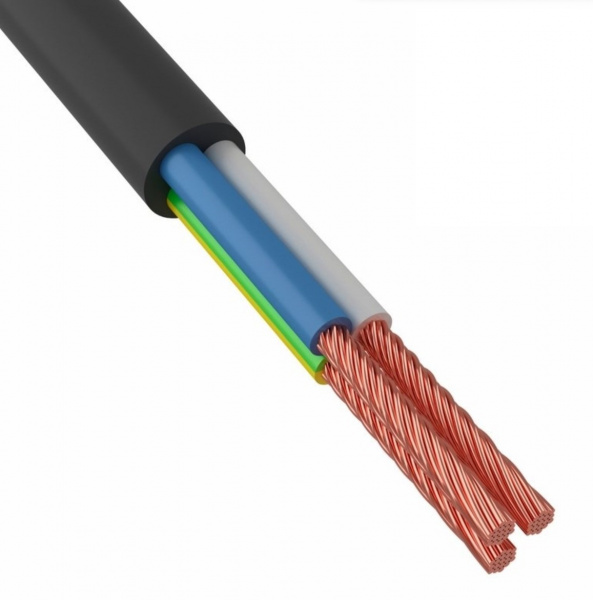 Провод соединительный ПВС 3x1,5 мм² 150 м черный ГОСТ 7399-97 Фото Провод соединительный ПВС 3x1,5 мм² 150 м черный ГОСТ 7399-97 Фото