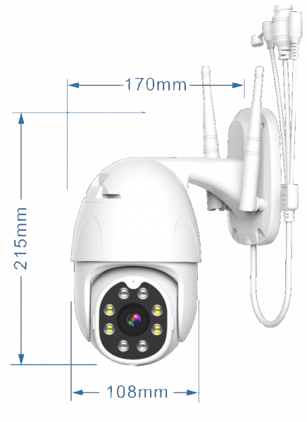 iПоворотка Плюс Видеокамера Wi-Fi купольная наклонно - поворотная Фото