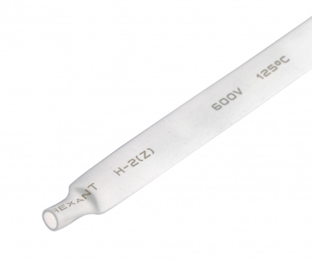 Трубка термоусаживаемая ТУТнг-LS (2:1)-8/4 белая REXANT Фото