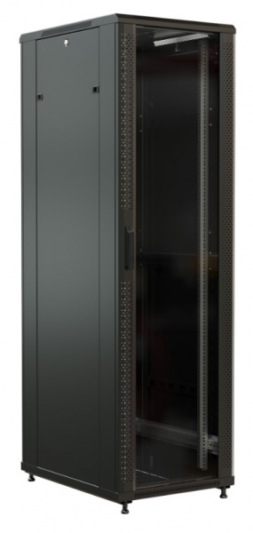 WR-TT-3268-AS-RAL9004 Шкаф напольный 19-дюймовый, 32U, 1610x600х800 мм (ВхШхГ) Фото