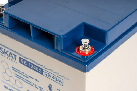 SKAT SB 1240S АКБ свинцово-кислотная тип AGM 12V 40Ач Iзар.12.6А, клеммы под болт М6 Фото