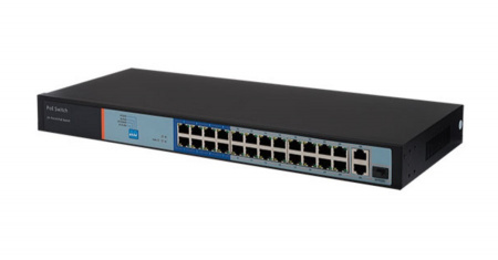 AT-NS-24P2G-1GS-230 (F) 24 портовый РОЕ коммутатор с 2 Uplink и 1 SFP Фото