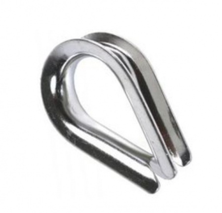 CM621006 Коуш стальной оцинкованный под трос D6 для такелажных работ Фото