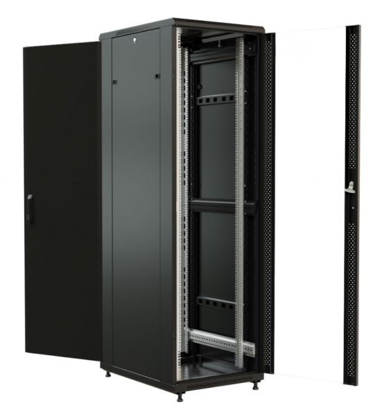 WR-TT-3261-AS-RAL9004 Шкаф напольный 19-дюймовый, 32U, 1610х600х1000 мм (ВхШхГ) Фото