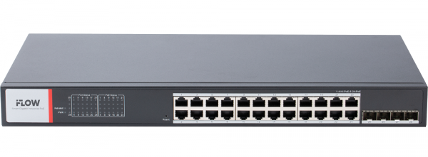 F-SW-IM628HPOE-PM-24G4GO Смарт-управляемый промышленный PoE-коммутатор L2 Фото