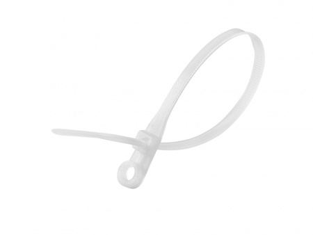 Стяжки Optimus 3,6x200мм с монтажным кольцом белые (100шт) Фото