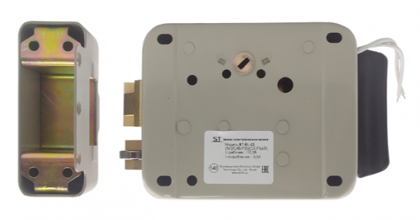 ST-EL-03(N/2C/B/PS)(СЕРЫЙ) Замок электромеханический Фото