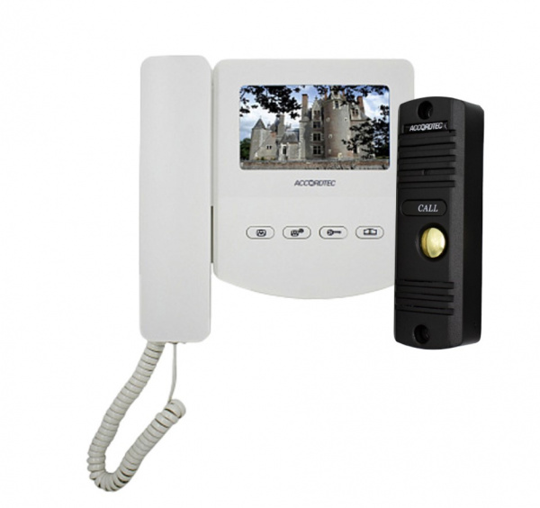 Комплект домофонии AT-home4 WH-BL Фото Комплект домофонии AT-home4 WH-BL Фото