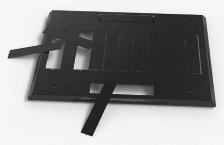 Hyperline TTB-4268-DD-RAL9004 Шкаф напольный 19-дюймовый, 42U, 2055x600х800 мм (ВхШхГ) Фото