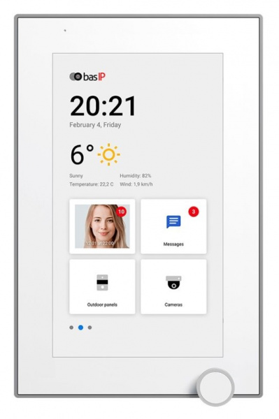 AZ-07L White Монитор IP-видеодомофона цветной Фото AZ-07L White Монитор IP-видеодомофона цветной Фото