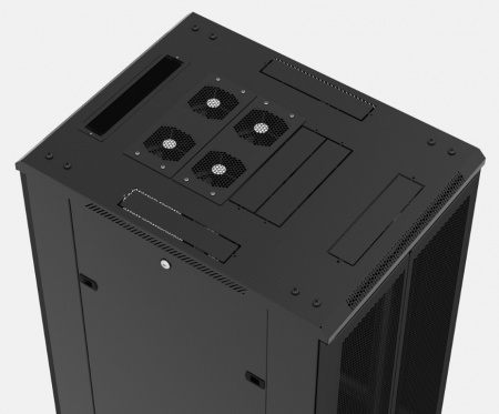 Hyperline TTB-2266-AS-RAL9004 Шкаф напольный 19-дюймовый, 22U, 1166x600х600 мм (ВхШхГ) Фото