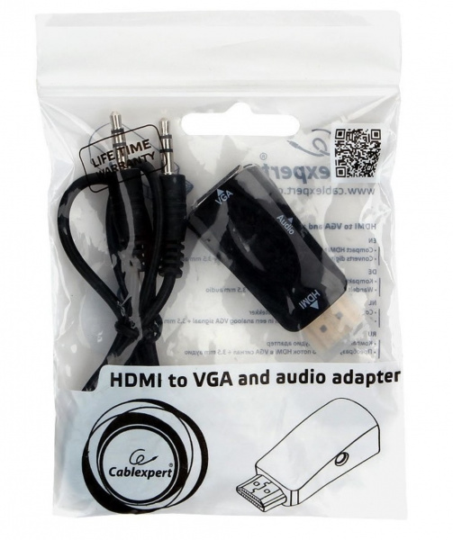 ПЕРЕХОДНИК HDMI-VGA CABLEXPERT A-HDMI-VGA-02 Фото